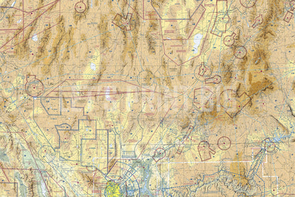 Aeronautical Chart Las Vegas Wall Mural