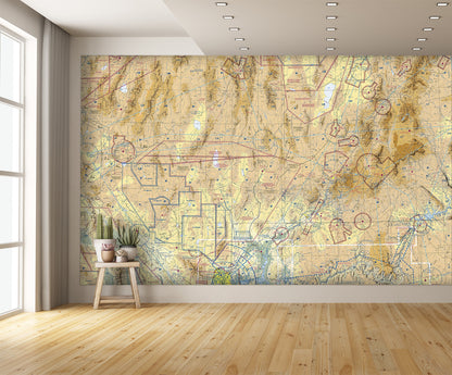 Aeronautical Chart Las Vegas Wall Mural