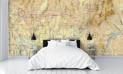 Aeronautical Chart Las Vegas Wall Mural