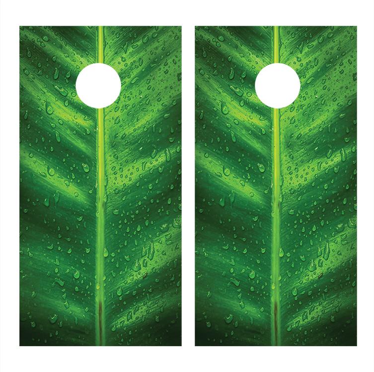 Broad Leaf Cornhole Board Decals Bean Bag Toss