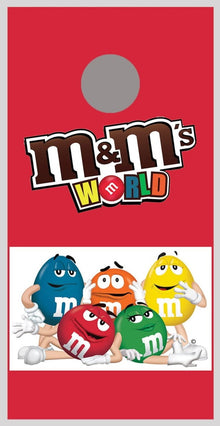 M&Ms Red Cornhole Decal Wraps