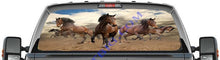 Majestic Bay Horses Running-Rear Window Decal-Graphic - Let's Print Big