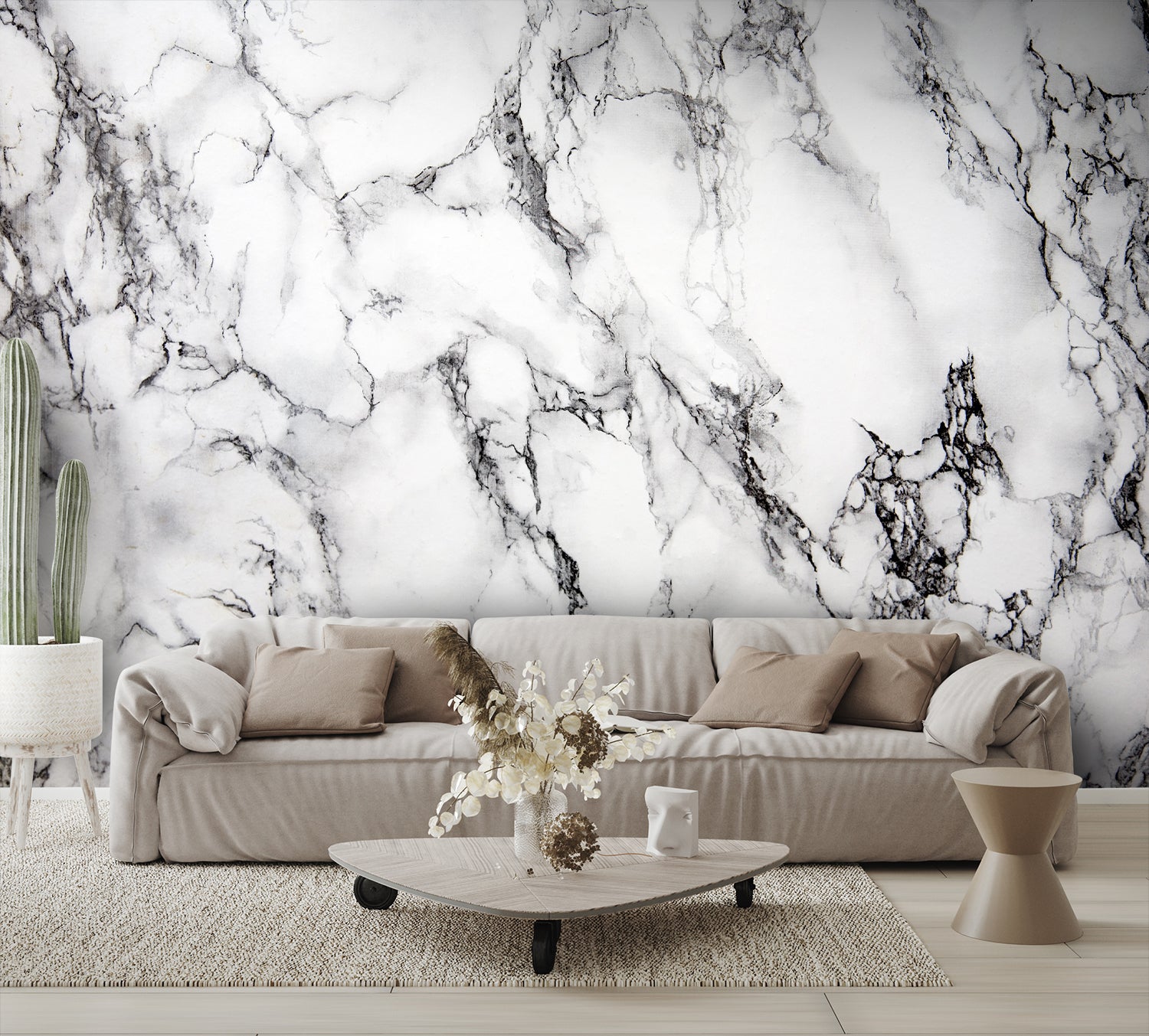 Marble Wallpaper Mural Deep Pattern