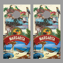 Margaritaville cornhole wraps Design A Corn Hole Decal set