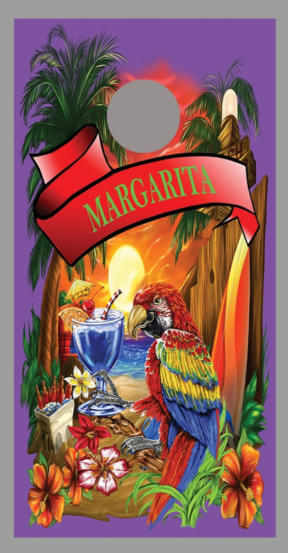 Margarita Purple Corn Hole Decal Wrap