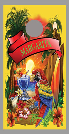 Margarita Yellow Cornhole Board Decal Wraps