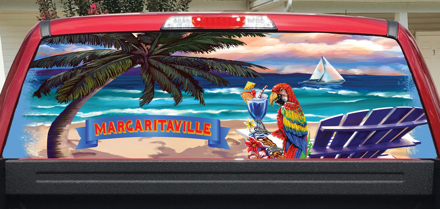 Margaritaville Decal Rear Window for Truck