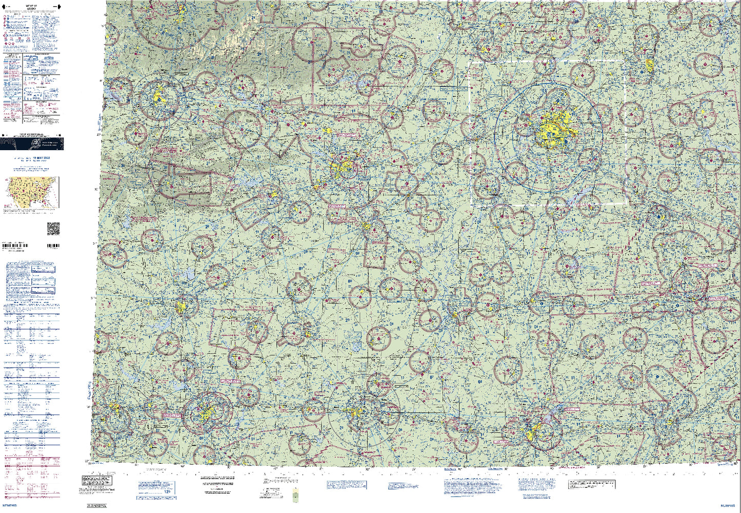 Aeronautical Chart Memphis Wall Mural