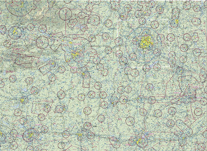 Aeronautical Chart Memphis Wall Mural