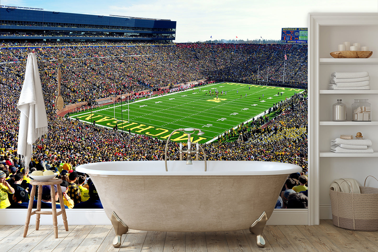 Michigan University Big House Day Game Football Stadium Wall Mural