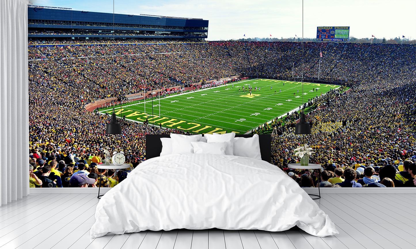 Michigan University Big House Day Game Football Stadium Wall Mural