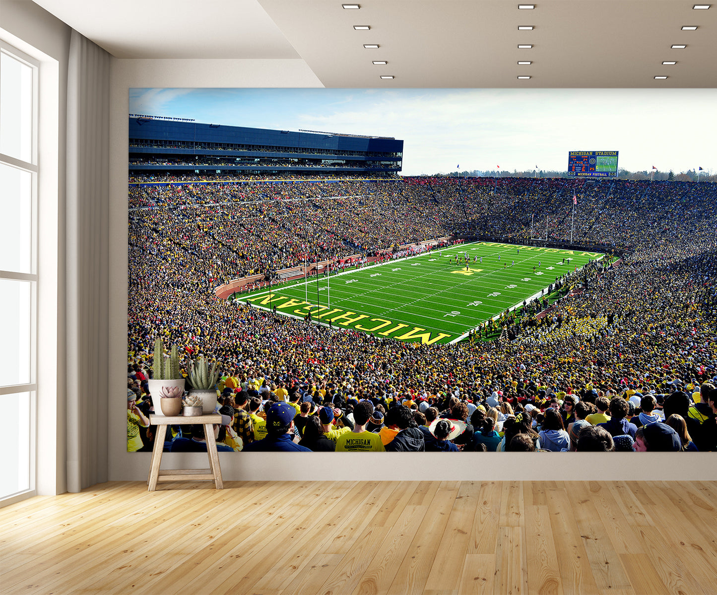 Michigan University Big House Day Game Football Stadium Wall Mural