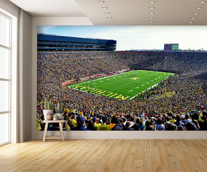 Michigan University Big House Day Game Football Stadium Wall Mural