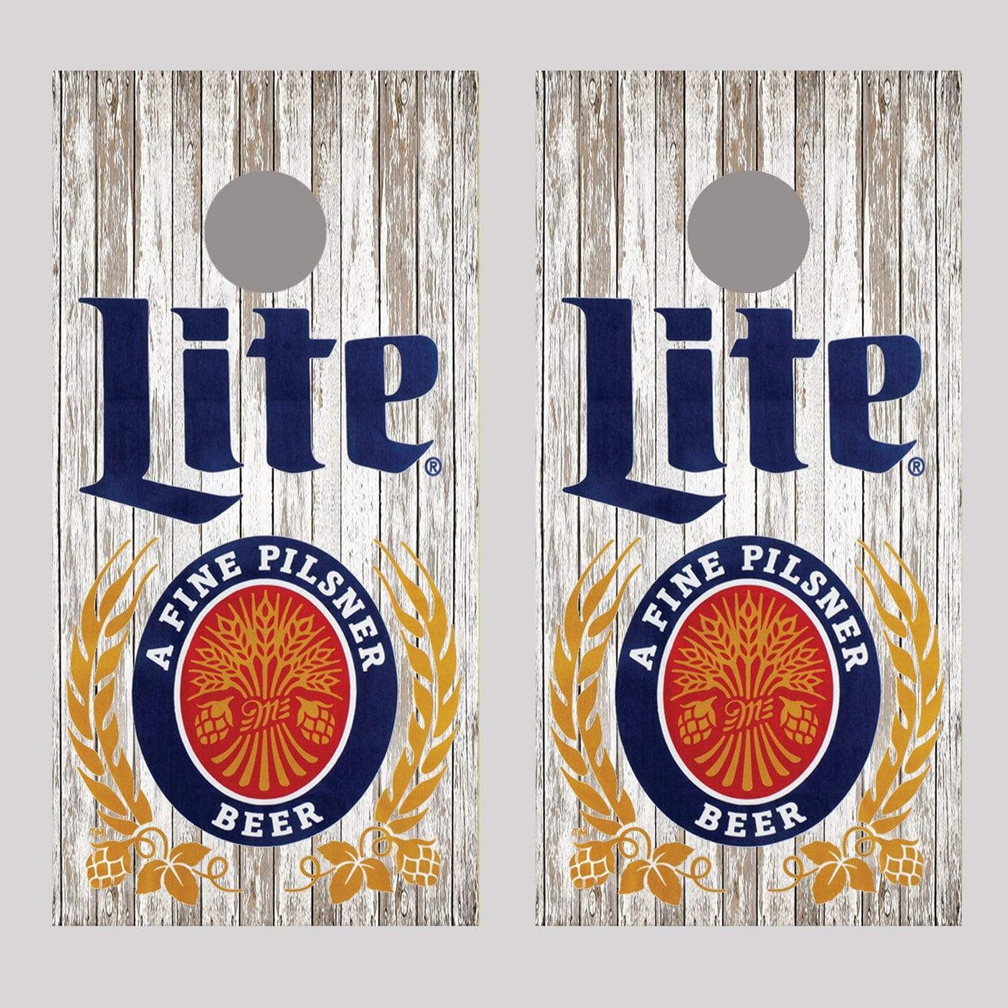 Miller Lite Cornhole Skin Beer Board Decal Wrap Sticker set