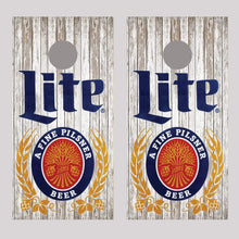 Miller Lite Cornhole Skin Beer Board Decal Wrap Sticker set