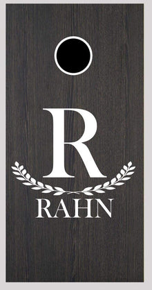 Custom Monogrammed Cornhole Board Decal Wraps