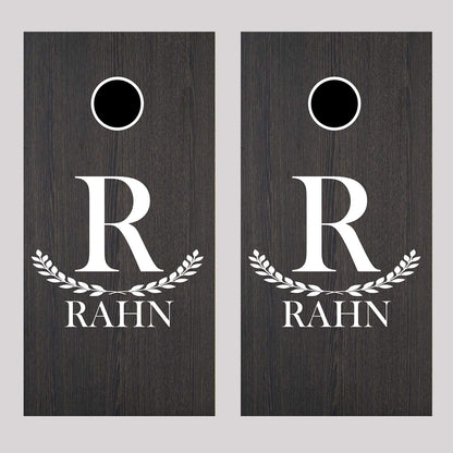 Custom Monogrammed Cornhole Board Decal Wraps