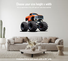 Car Art Monster Truck 3 Cartoon Wall Decal