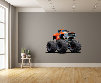Car Art Monster Truck 3 Cartoon Wall Decal