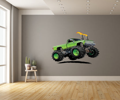 Car Art Monster Truck 4 Cartoon Wall Decal