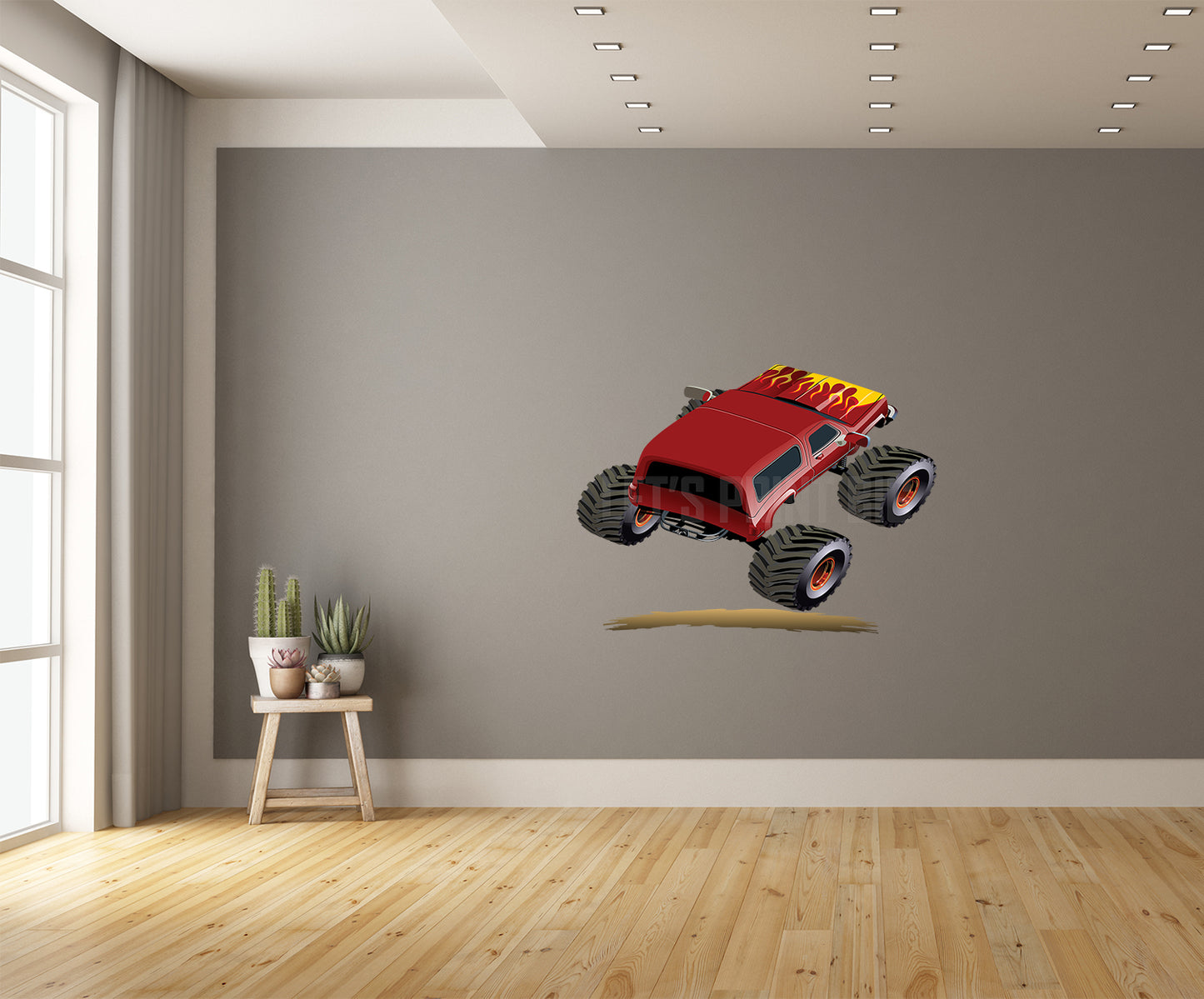 Car Art Monster Truck 5 Cartoon Wall Decal