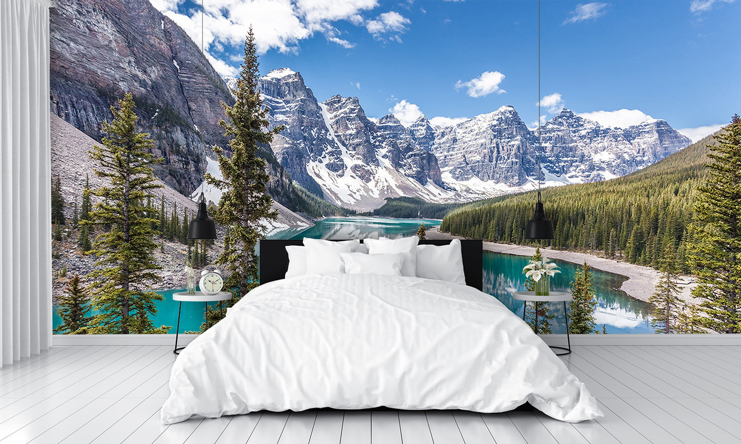 Moraine Lake In Banff National Park Canadian Rockies Wall Mural