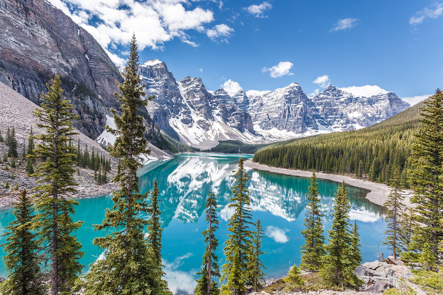 Moraine Lake In Banff National Park Canadian Rockies Wall Mural