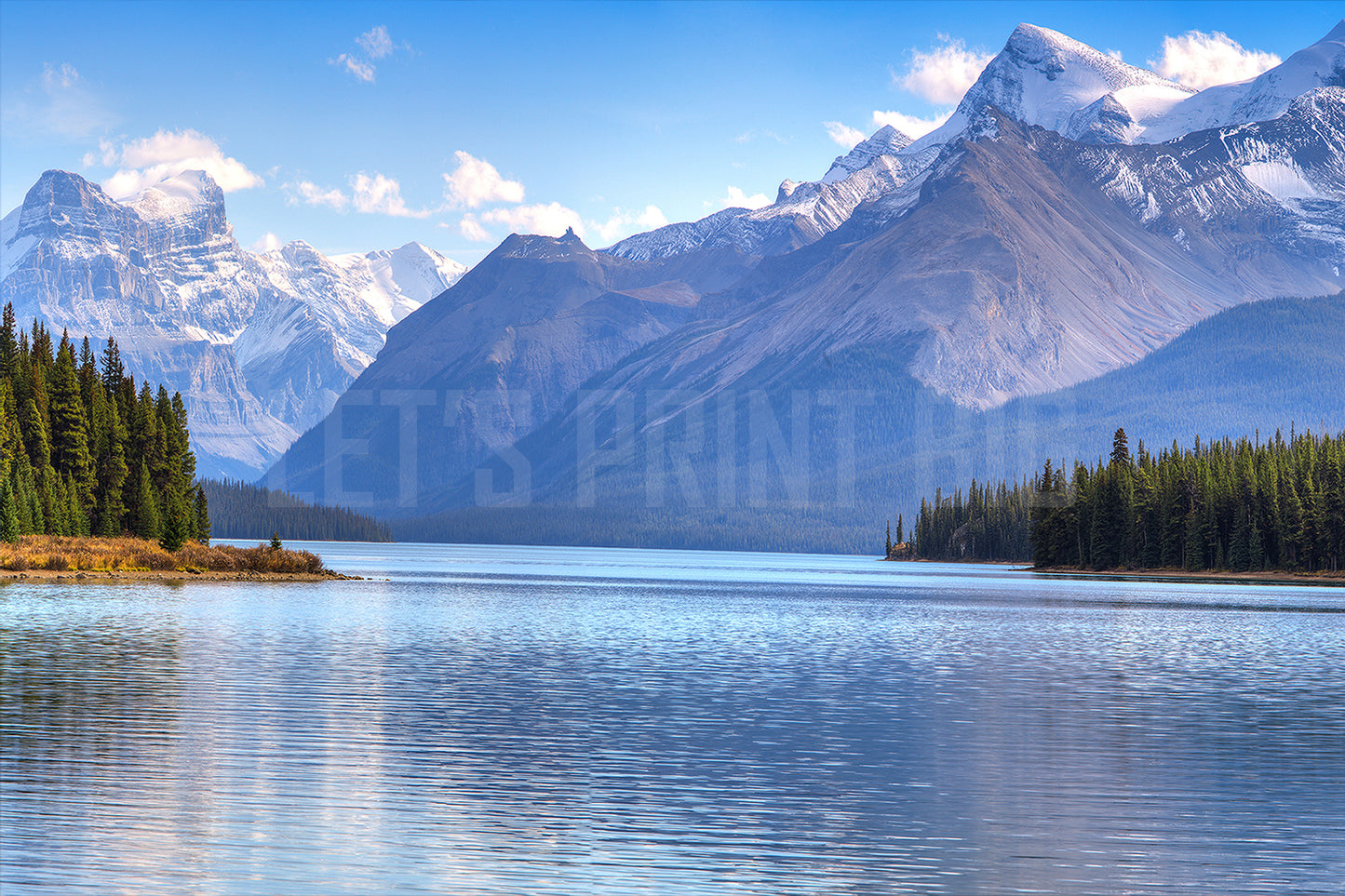 Maligne Lake View Wallpaper Mountain Wallpaper Mural proof