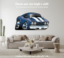 Car Art Chevelle Muscle Car Cartoon 14 Wall Decal
