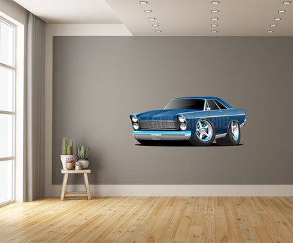 Car Art Muscle Car Cartoon 6 Wall Decal