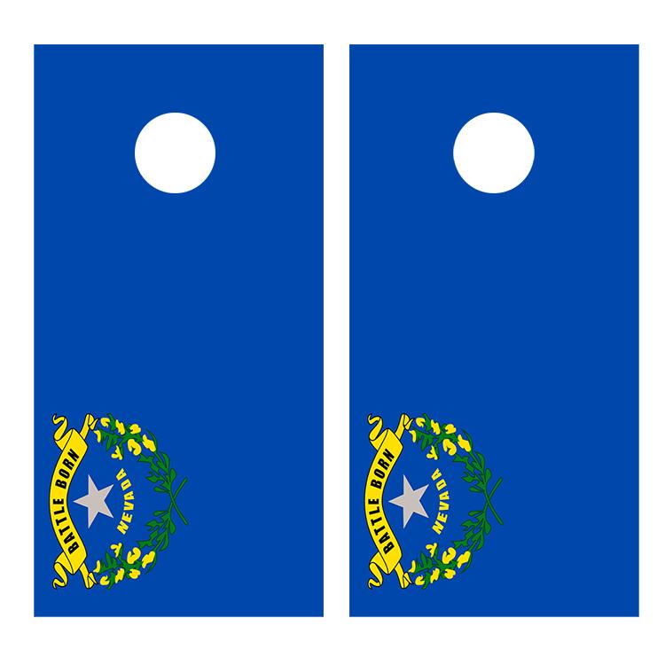 Flag of Nevada Cornhole Board Decal Wraps