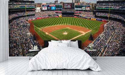 Yankees Wallpaper Stadium Baseball Diamond Field Mural bedroom