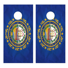 Flag of New Hampshire Cornhole Board Decal Wraps