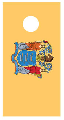 Flag of New Jersey Cornhole Board Decal Wraps