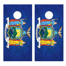 Flag of New York Cornhole Board Decal Wraps