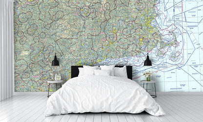 Aeronautical Chart New York Wall Mural