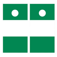 Flag of Nigeria Cornhole Board Decal Wraps