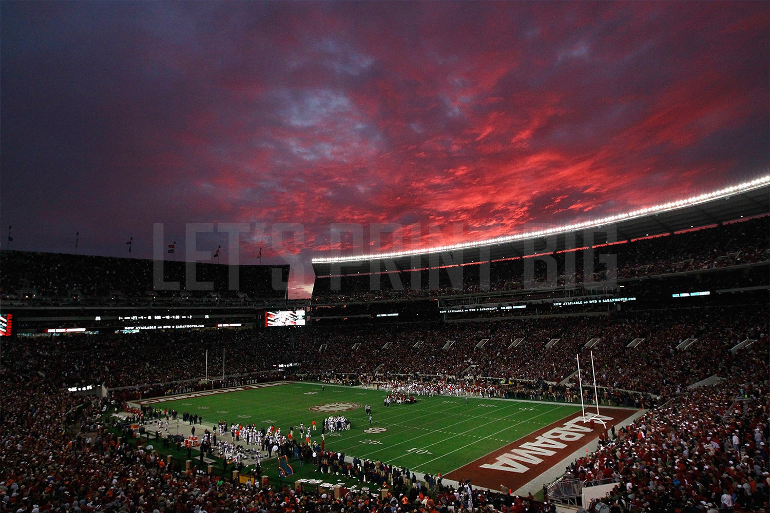 Bryant–Denny Alabama Football Stadium Wallpaper Wall Mural proof