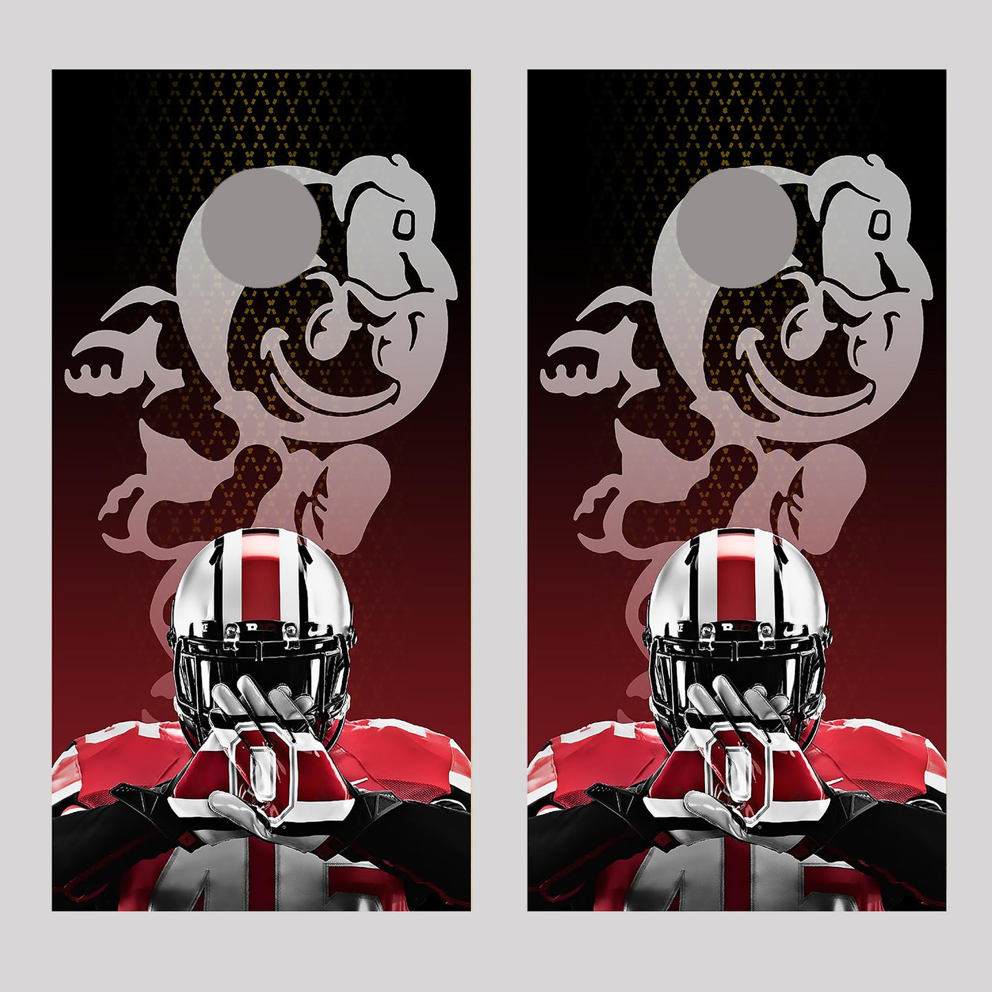 OSU Hands Design Cornhole Board Decal Wraps-150661