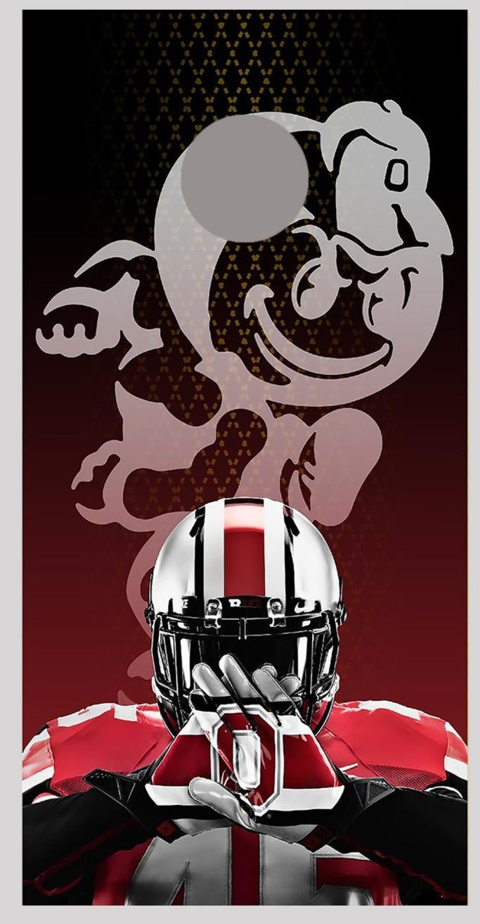 OSU Hands Design Cornhole Board Decal Wraps-150661