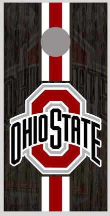 OSU Black OSU Background Design Cornhole Board Decal Wraps - 150659