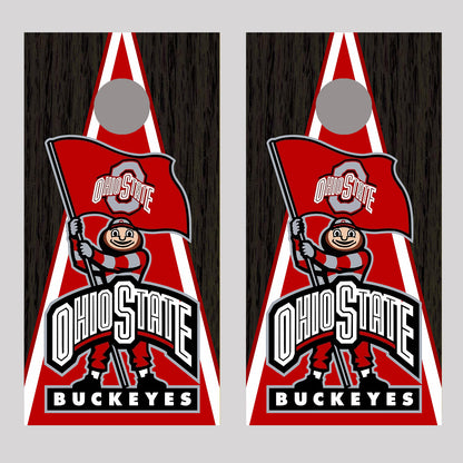 OSU Brutus Onyx Black Design Cornhole Board Decal Wraps - 150660