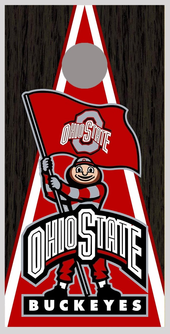 OSU Brutus Onyx Black Design Cornhole Board Decal Wraps - 150660
