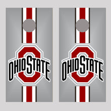 OSU Gray Red Stripe Design Cornhole Board Decal Wraps