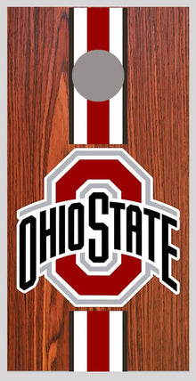 OSU Redwood Ohio State Design Cornhole Board Decal Wraps - 150689
