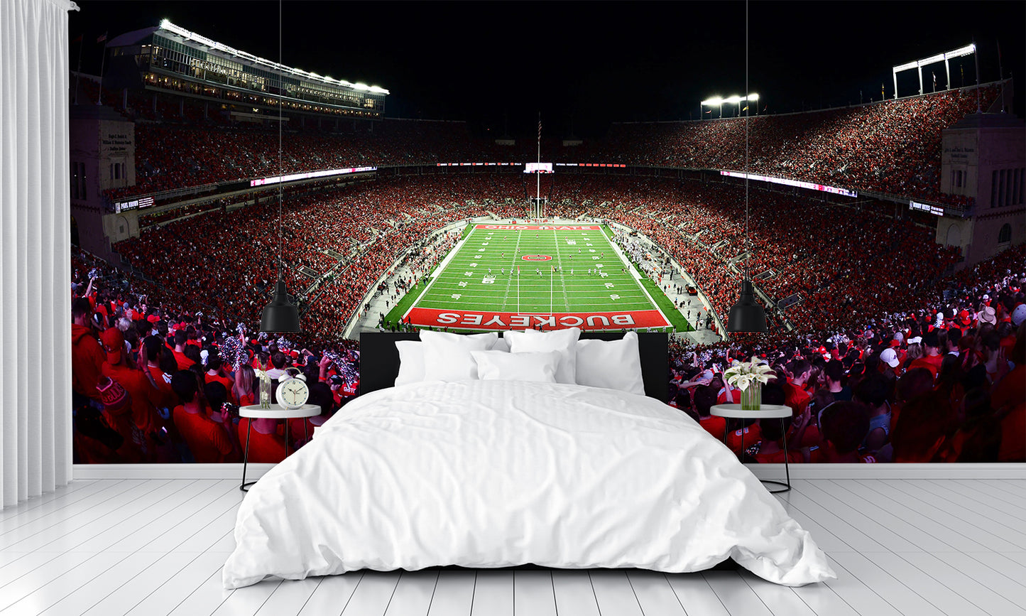 Ohio State Wall Decor Football Stadium Night Wall Mural bedroom