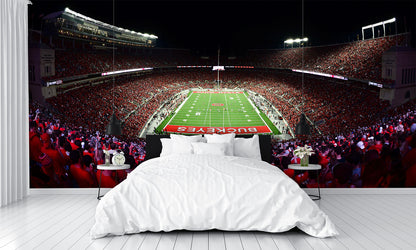 Ohio State Wall Decor Football Stadium Night Wall Mural bedroom