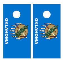 Flag of Oklahoma Cornhole Board Decal Wraps