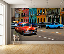 Old Retro Car in Havana Cuba Wall Mural