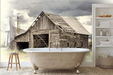 Old Barn Rocky Mountains Wallpaper Mural